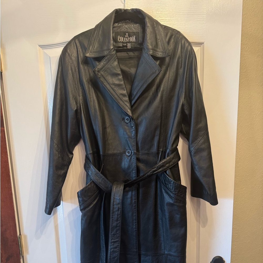 Leather Trench Coat